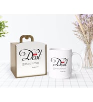 BK Gift Kişiye Özel Ahşap Kutuda Mânâ Dost Tasarımlı Beyaz Kupa Bardak-1