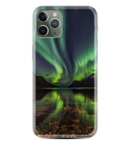 Apple iPhone 11 12 13 14 Pro Max Kılıf Desemli Silikon Kuzey Işıkları 1327