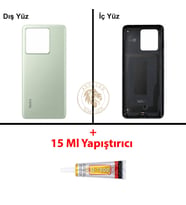 Yapıştırıcı Redmi K60 Ultra Yeşil Yapıştırıcı Arka Pil Kapağı Batarya Kapağı + B-7000 Yapıştırıcı