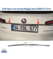 Fiat Egea Cross Krom Bagaj Çıtası 2020 Ve Üzeri Paslanmaz Çelik (Gümüş)