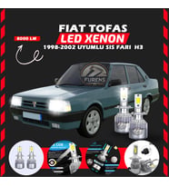Fiat Tofaş Sis Farı Uyumlu Şimşek Etkili Led Xenon Performance Series H3