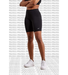 Nike Sportswear Essential Biker Pamuk Polyester Siyah Kısa Tayt Şort
