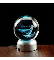 Dekoratif Renk Değiştiren Elsa Temalı Işıklı Cam Küre 8cm*6cm