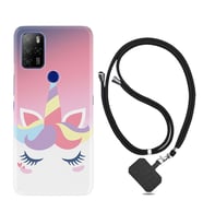 Omix X300 X500 X400 X600 X700 Kılıf Boyun Askılı Silikon Sweety Unicorn 1737