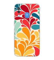 PrintiFy Samsung Galaxy A40 ile Uyumlu Retro Color 5  Kamera Korumalı Şeffaf  Kılıf