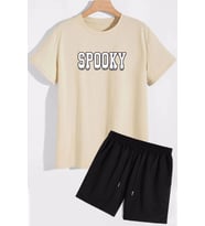 Spooky Şort T-shirt Spor Eşofman Takımı