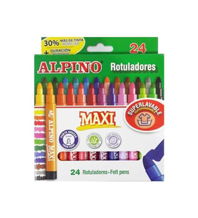 Alpino Keçeli Boya Kalemi Maxi 24 Lü Keçeli Boya Kalemi (Karışık)