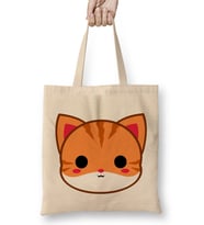 Cute Ginger Cat Bez Çanta Uzun Saplı
