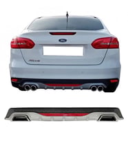 Ford Focus Mk3 Gri Difüzör Difizör Kare Egzoz Görünüm Reflektörlü