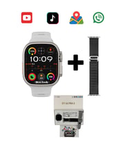 Dt Ultra 2 Uygulama İndirilebilen Amoled Ekran Yeni Nesil Kordon Hediyeli Akıllı Saat (Gri)