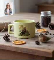 Kişiye Özel Karikatürlü Big Boss Kadın Patrona Hediye Lüks Pastel Fincan Doğum Günü Hediyesi