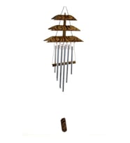 Bambu Metal Çanlı Rüzgar Çanı (Çok Renkli)