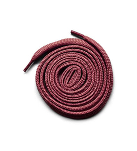 Bordo 1 cm Kalınlığında 1 Çift Yassı Spor Ayakkabı Bağcığı