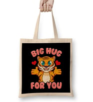 Cute & Funny Big Hug For You Adorable Baby Tiger Bez Çanta Uzun Saplı