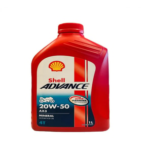 Shell Yağ 20/50 Advance 4t Ax3 Mineral 1 L Motosiklet Yağı