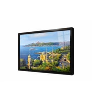 Tablosan İstanbul Ortaköy Camii ve Tarihi Yarımada Çerçeveli Cam Tablo