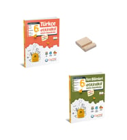 6. Sınıf Türkçe ve Fen Bilimleri Etkinlikli Soru Bankası + Telefon Standı