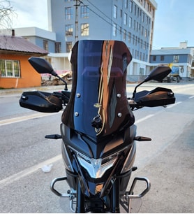 MOTOCAM Voge DS 500 Ön Cam 2021-2026 Model 55cm Siyah Renkli 4mm