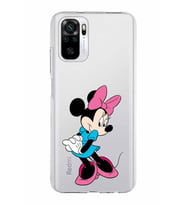 Xiaomi Redmi Note 10s Uyumlu Kapak Minnie Mouse Tasarımlı Şeffaf Silikon Kılıf