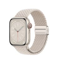 Apple Watch 10 42mm Uyumlu Zore KRD-134 Örgü Tasarımlı Hasır Kordon Strap Kayış