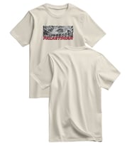 Unisex Kısa Kollu Falastinian ve Zincirli Gözler Baskılı Tişört S - 2xl T300029 (Krem)