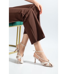 Suins Eliza Model Kadın Bilekten Bağlamalı Stiletto Ayakkabı