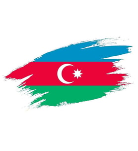 Azerbaycan Bayrağı Sticker Araba oto etiket 18Cm