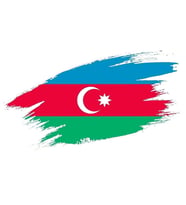 Azerbaycan Bayrağı Sticker Araba oto etiket 18Cm