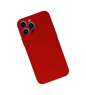 İphone 13 Pro Kılıf Nano İçi Kadife Silikon - Kırmızı