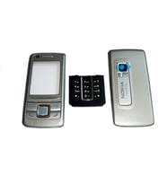 Nokia 6280 Kapak Nokia 6280 uyumlu Gri ön Kapak Arka Kapak ve Tuş Takımı