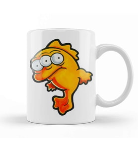 Fish Blinky 01 Kupa Bardak Porselen