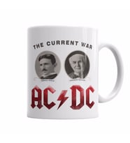 AC DC Tesla Ve Edison Kupa Bardak Porselen