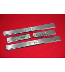 Peugeot 207 Krom Kapı Eşiği Takımı 2006-2012 Paslanmaz Çelik