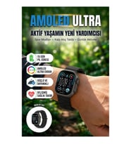 HainoTeko-15 49 mm AMOLED Akıllı Saat – Bluetooth Arama 3 Kordon 15 Gün Batarya