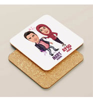 Kişiye Özel Her Zaman Benimsin Karikatürlü Bardak Altlığı