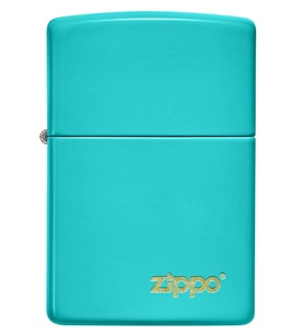 Zippo 49454ZL-087048 Flat Turquoise Zippo Lasered Çakmak (Z2.2)