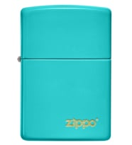 Zippo 49454ZL-087048 Flat Turquoise Zippo Lasered Çakmak (Z2.2)