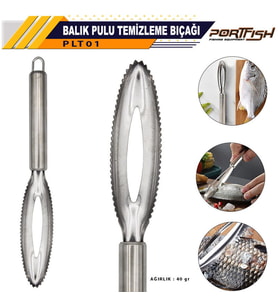 Portfish Metal Balık Pulu Temizleme Aparatı 21cm