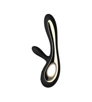 Lelo Soraya 2 Black G-Bölgesi ve Klitoris Özel Titreşimli Rabbit Vibratör (Siyah)