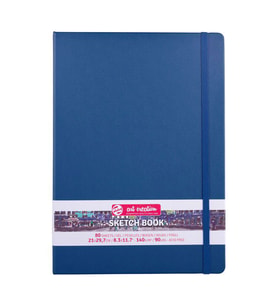 Talens Art Creation Sketchbook Sert Kapak Eskiz Defteri 140 gr 21x29,7 cm 80 yp NAVY BLUE 