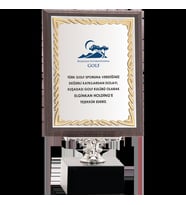 ODAK KUPA - Ahşap Plaketler - PL-022-M A - 18x24 cm