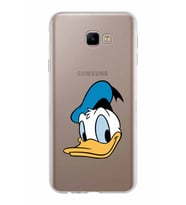 Samsung Galaxy J4 Core Kapak Donald Duck Tasarımlı Şeffaf Silikon Kılıf