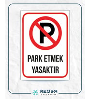 Park Etmek Yasaktır 21x28 Arkası Sticker