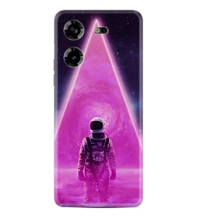 Tecno Pova 5 Kılıf Resimli Desenli Silikon Platinium Series Astro Purple2 1907