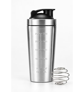 Çelik 739 ml Ölçekli Sporcu Suluğu Protein Shake ve Smoothie Matarası mt139