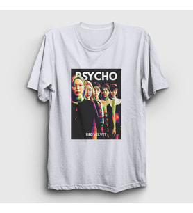 Presmono Unisex Beyaz Psycho K-Pop Red Velvet T-Shirt 276997tt (Beyaz)