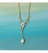 925 Ayar Gümüş Sarmaşık Elegant Kolye