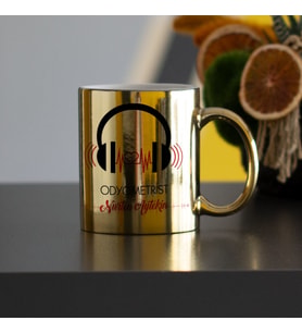 Odyometriste Hediye Gold Kupa Bardak