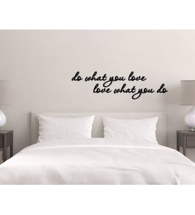 BK Home Do What You Love Ahşap Duvar Yazısı-1 (Siyah)