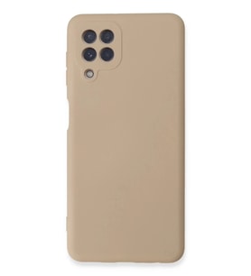 Durukar® Samsung Galaxy A22 Kılıf Nano içi Kadife Silikon - Pudra